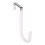 Crochets de porte blancs 4,9 x 1,8 x 0,4 pouces, robustes 1