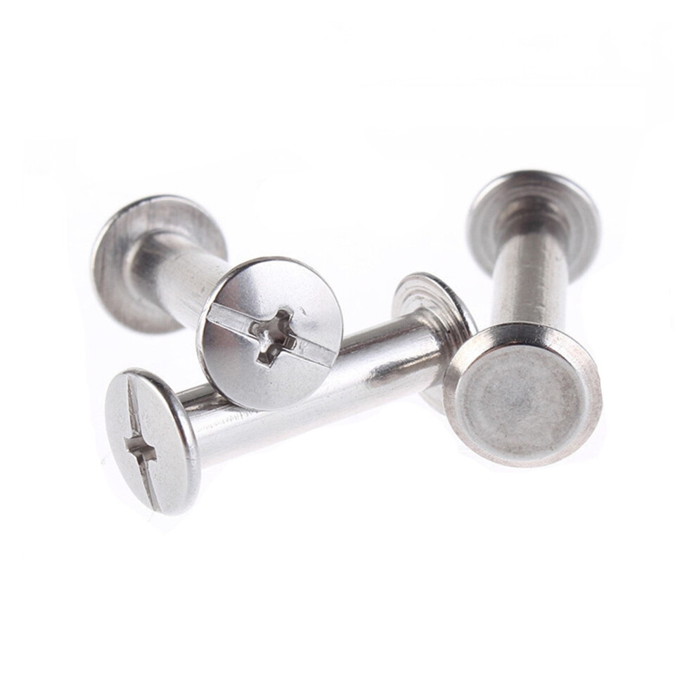 Stainless Steel Book Binding Screws M4 Inner Thread 10Pcs 900223244475