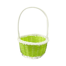 Panier de Pâques en rotin tressé et plastique, petit modèle (1 pièce)