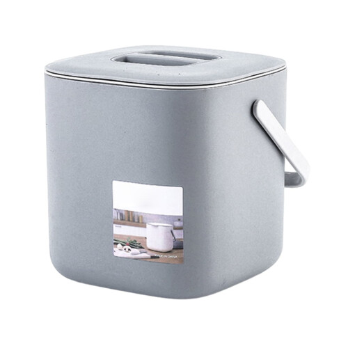 Yammee countertop compost bin with lid 1.3-gallon