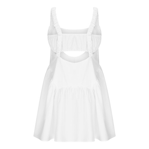 Dametenniskjole med indbyggede shorts og bh 2