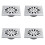 Stainless Steel Floor Drain 4 Inch Square 4PCS 1