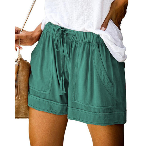 Γυναικεία Βερμούδα Vintage Μονόχρωμη Plus Size 1