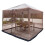 Σκηνή Αυλής Pavilion300x300cm με Κουρτίνα από Πλέγμα και 1