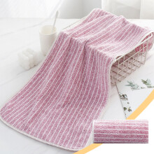 Serviettes de toilette en coton Ă rayures roses, 35,5 x 76 cm (lot de 2)