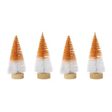 4 Pcs Mini Christmas Tree Desktop Decoration Holiday Sign Stylish Tree