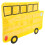 Bus-shaped pocket chart for language activities, yellow, 1 1