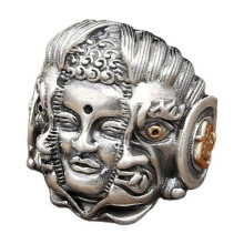 Maitreya Buddha Demon Ring Men's Hip Hop Jewelry