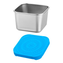 Caja de plástico hermética para aperitivos con tapa de silicona, 1 unidad.