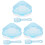 Small Animal Bathtub Set Plastic 3-Piece 4