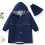 Kids' waterproof rain poncho hooded solid color 5