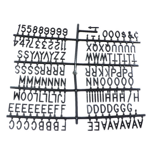 Plastbokstavsset svart1 set