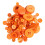 Runde orange harpiksknapper 2,5 cm 10 poser 1