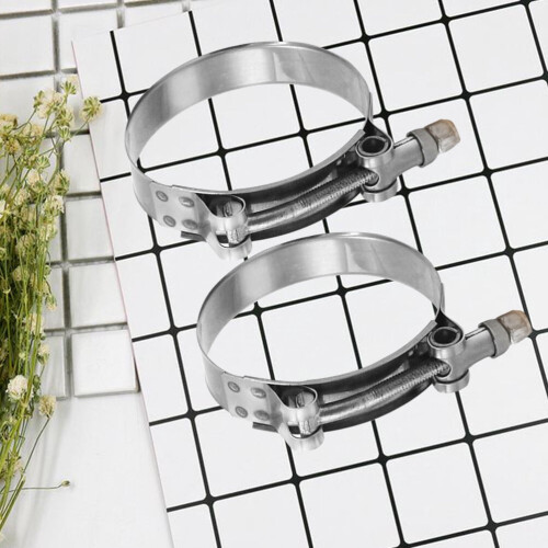 Bilslangklämmor för kylare, justerbara, silverfärgade, 2-pack 1