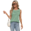 Ärmelloses Damen-Top, Bohnengrün, XXL 4