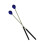 Marimba Mallets Medium Blue Hard Yarn Head Beech Handle 1 6