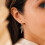 Gold Stud Earrings for Women Bow Design 1 Pair 4