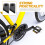 Protecție echipament bicicletă de munte, silicon negru, 1 pereche 8