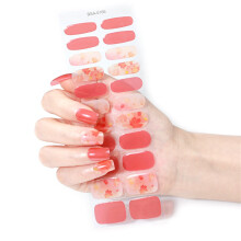 Pegatinas de gel navideñas para uñas para manicura casera (24 unidades)