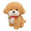 Pluche knuffelhond, bruin, 24 cm 1