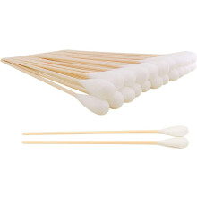 6 Inch Long Cotton Swabs,Large Cotton Buds with Bamboo Handle for Dogs 500pcs