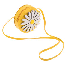 Daisy flower purse for toddlers yellow crossbody bag with