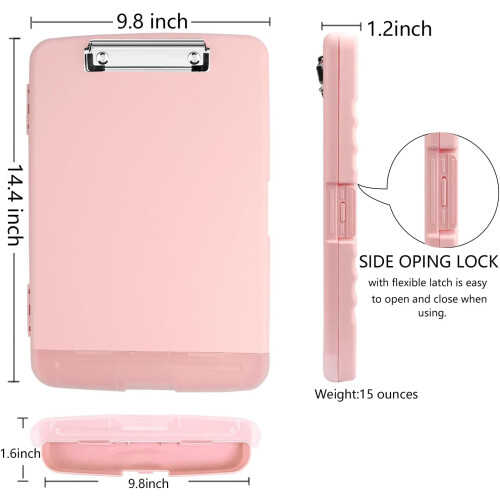 8.5x11 Clipboard with Storage and Pen Holder 1