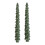 Unparfümierte, baumförmige Spitzkerzen, grün, 2er-Set 1