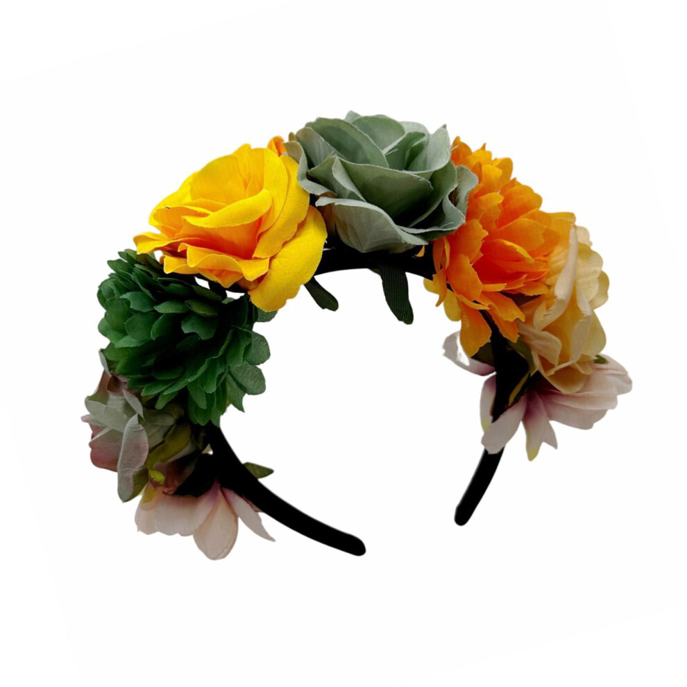 Rose Flower Headband for Music Festival 1pc