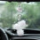 Autohanger met glitters, wit, 1 stuk 1