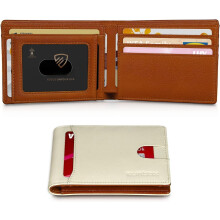 Men's Slim Leather Bifold Wallet with 11 Card Slots and