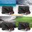 Electric Scooter Waterproof Cover Protective Black 5