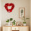 Valentinsherz-Kranz mit LED-Lichtern und Folienherz-Design 1