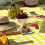 Picnic Blanket Yellow Gingham 100x150cm Foldable with Handle 6
