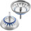 Kitchen Sink Basket Strainer Replacement Stainless Steel 2 1