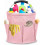 Cleaning Cart with Handle Pink Portable Organizer 1