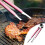 Grillklemme i stål BBQ i rustfrit stål 25,5 cm 2