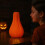Ceramic pumpkin sculpture minimalist neutral home decor 5