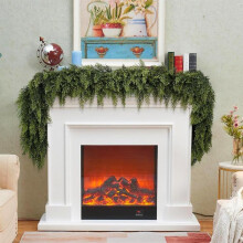Guirlande de Noël artificielle en cyprès vert 1,5 m
