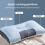 Almohada cervical de seda helada Core19x29in, ergonómica y refrescante. 6