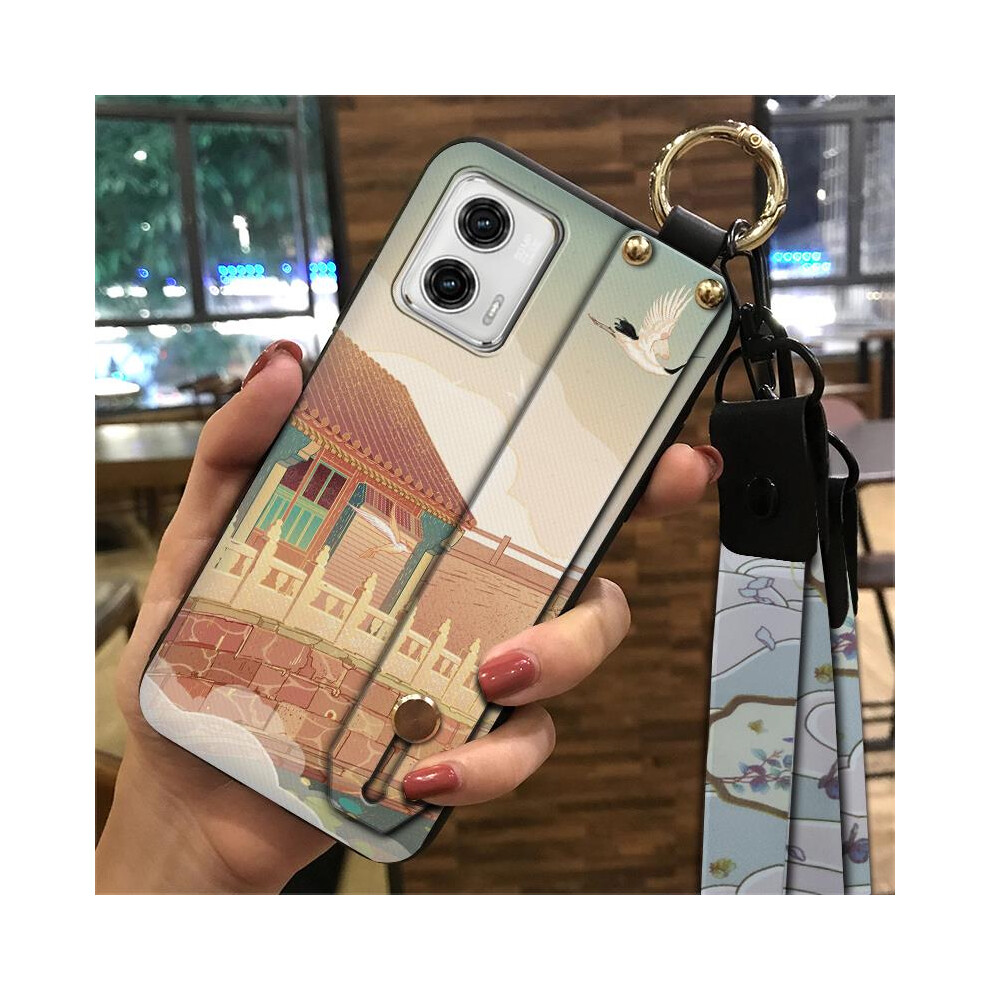Moto G 5G 2023 Phone Case With Wrist Strap Kickstand Ring 952399379291