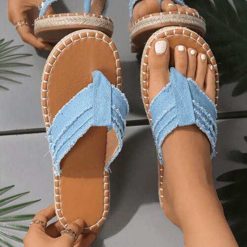 Dam Casual Espadrille Flip-Flops 1 Par 1