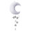 Moon and Stars Wall Backdrop for Kids' Room 1 Pack 1