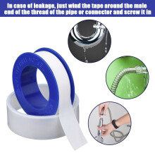 Dichtungsband aus weißem PTFE, 1 Rolle