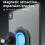 Supporto magnetico per tablet con base girevole a 360 3