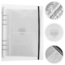 FRCOLOR transparent photo album pages PP material 6-ring