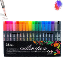 Dreamy Sparkle Dual-Line Contour Pen 36 farver