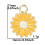Blumenanhänger, Gänseblümchen-Schmuckset, 20 Stück 3