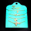 Set di braccialetti con strass in lega dorata, 4 pezzi 6