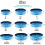 Foldable Dog Bath Pool Blue 63 inch 3
